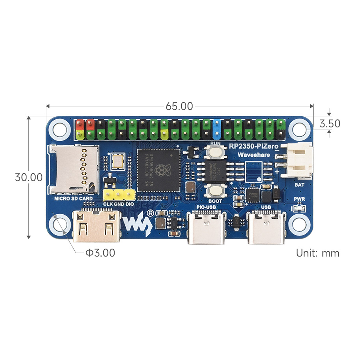 Waveshare RP2350-PiZero Develo - огляд і ціна Turing Pi 2