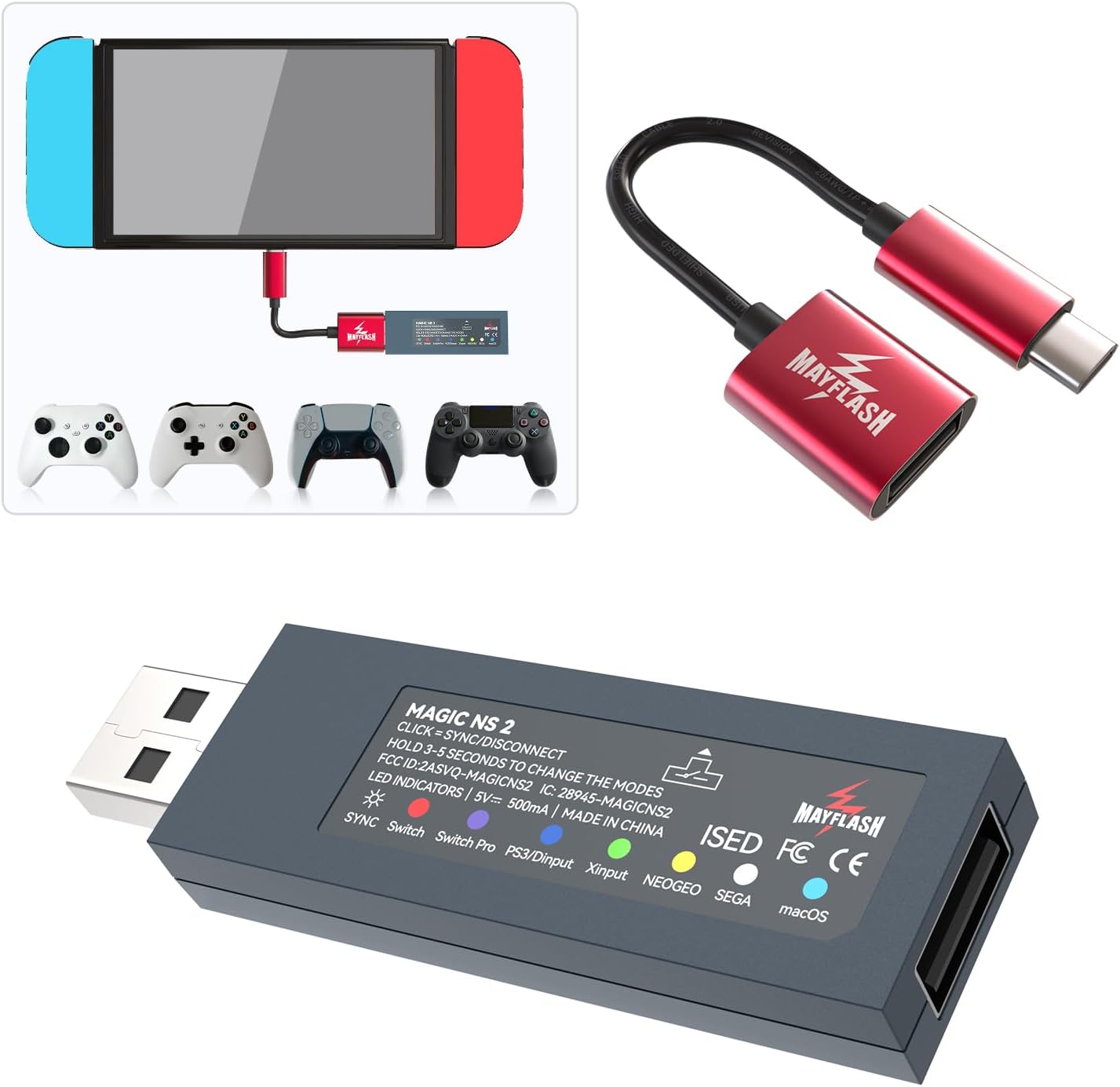 MAYFLASH Magic NS2 Wireless Bl - огляд і ціна Turing Pi 2
